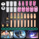 49Pcs TIG Welding Torch Stubby Gas Lens