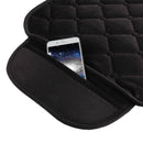 Car Front Seat Cover Auto Seat Cushion Faux Fur Soft Black Pad Mat Universal