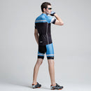 Mens Sports Riding Cycling Jersey Summer Bicycle Short Sleeve Suit Polyester Fabic Shorts Quick Dry