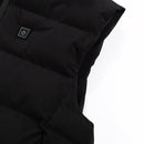 Waterproof USB Heated Warm Back Hooded Winter Antifouling Jacket Motorcycle Skiing Riding Coat