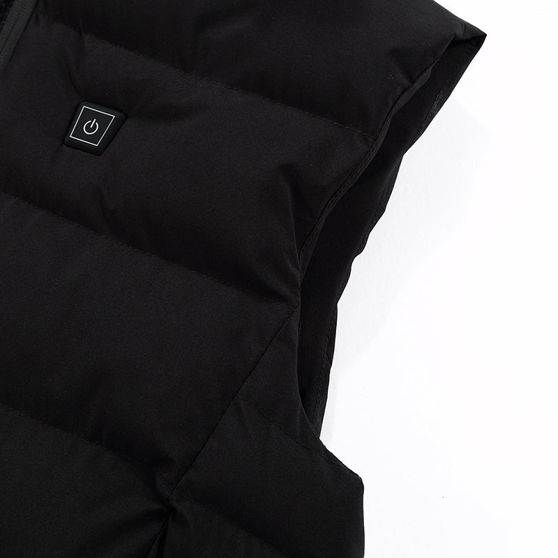 Waterproof USB Heated Warm Back Hooded Winter Antifouling Jacket Motorcycle Skiing Riding Coat