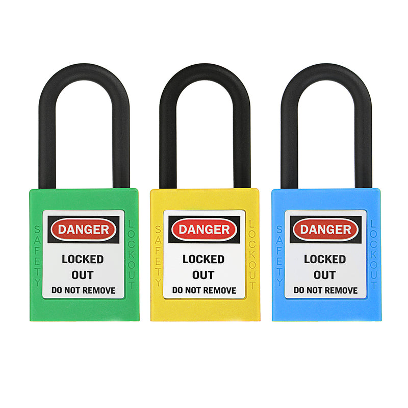 ABS Steel Lock Keyed-Alike Message Padlock Sets Plastic Security Industry Padlock