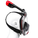 CAMTOA Foldable 180 Full Face Snorkeling Mask Anti-fog Diving Respirator Mask with Detachable Camera Stand Net Bag