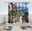 Scenery Theme Bathroom Shower Curtain Mouldproof Waterproof Polyester Bath Decorative Curtain