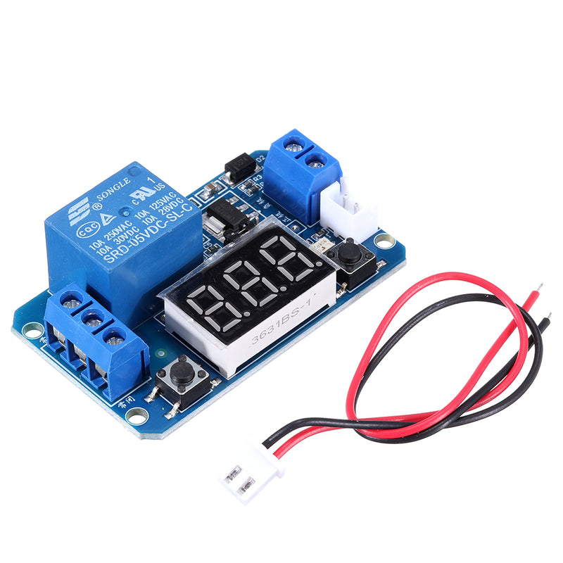 5V Trigger Time Delay Relay Module with LED Digital Display  0-999s 0-999min 0-999H Work-delay/Delay-work