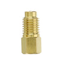 2pcs Recovery Tank Vacuum Pump Brass Adapter 1/4 to 1/2 Inch R134A to R12 for Air Conditioning