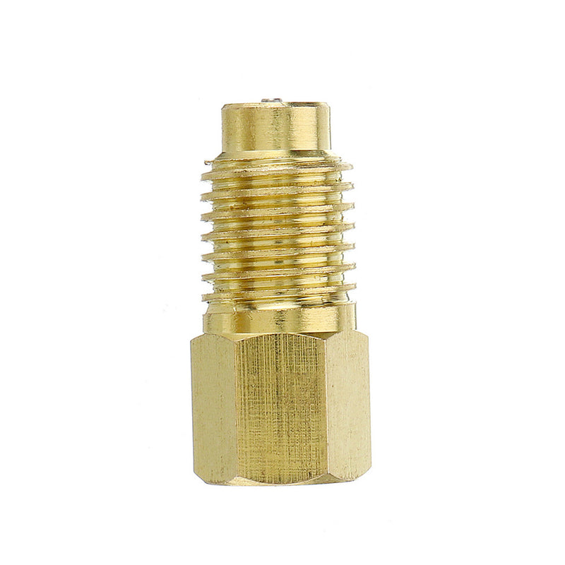 2pcs Recovery Tank Vacuum Pump Brass Adapter 1/4 to 1/2 Inch R134A to R12 for Air Conditioning
