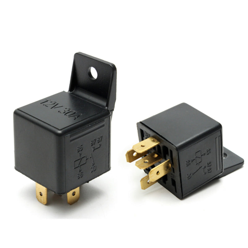 5pcs 12V 40A 5 Pin Relay Switch w/Socket Holder For Car Truck Van Motorcycle Boat