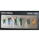 RM 1:64 Scale Figures Diorama To Move The Box Freight Courier Stevedore Model