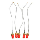 DANIU 5 Pcs 15cm 5.9 inch SMA to IPEX RF Female Adapter Cable with Red Cover Caps