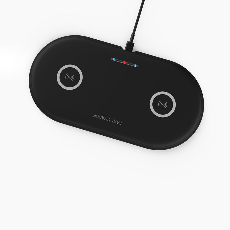 2 in 1 Wireless Fast Car Charger Pad 20W Quick Charging For iPhone8/ Xs Max Etc