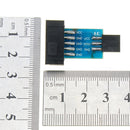 10 Pin To 6 Pin Adapter Board Connector For  ISP Interface Converter AVR AVRISP USBASP STK500 Standard