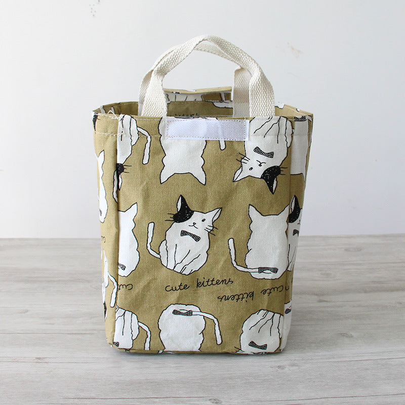 KCASA KC-CB06 Woman Hand-held Lunch Tote Bag Travel Picnic Cooler Insulated Handbag Lunch Bag