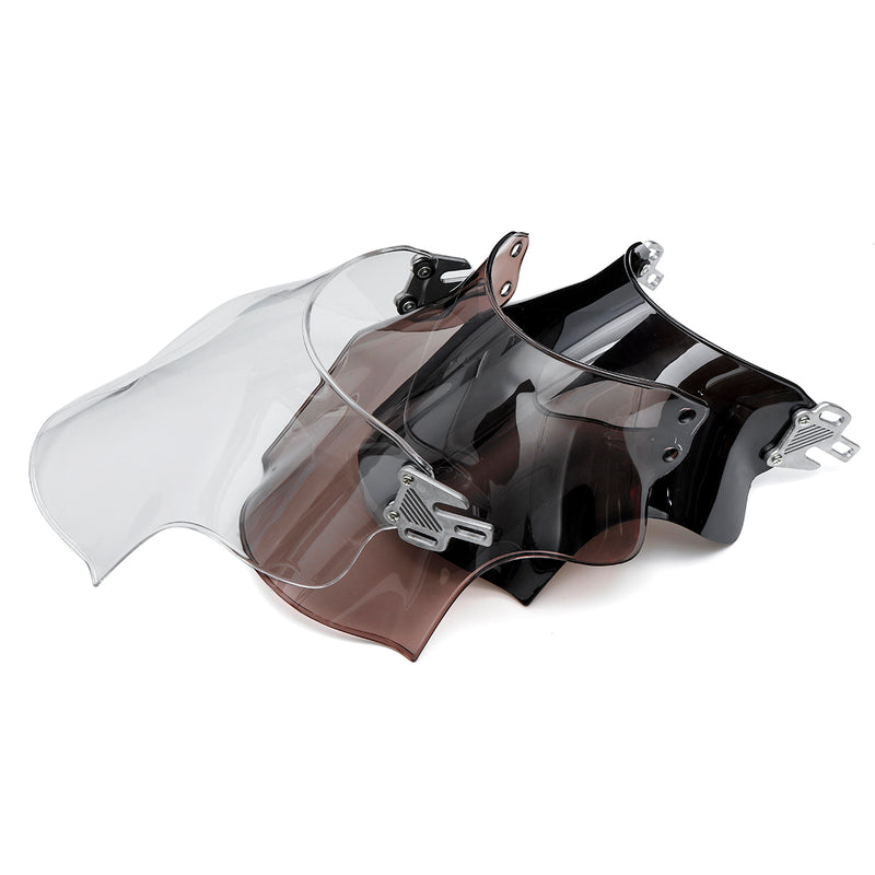 Front Motorcycle Windshield Windscreen Universal For Honda Yamaha Kawasaki Suzuki
