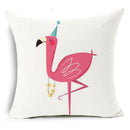 Honana 45x45cm Pillow Case Home Decoration Flamingo Palm Leaf Design 16 Optional Patterns