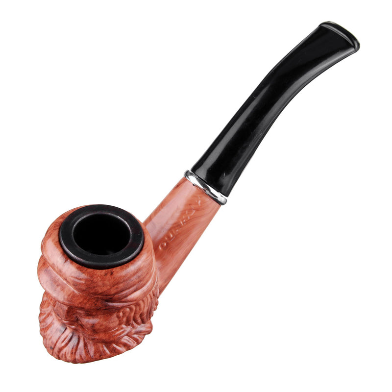 Classical Detachable Wooden Smoking Water Pipe Bearded Easy to Clean
