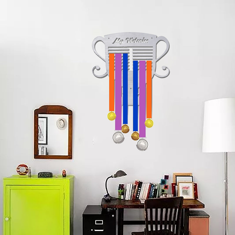 Trophy Medal Hanger Sport Metal Display Rack Wall Mounted Holder Home Decorations