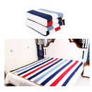 220V Electric Heated Blanket Stripes Flannel Waterproof Fast Heating Warm Blankets Winter Warmer