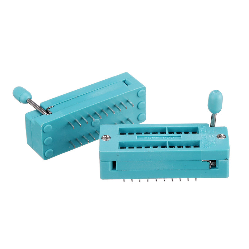 2pcs IC Lock Seat Zif Socket Test Universal zif Sockets 20Pin