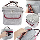 Insulated Thermal Cooler Lunch Storage Box Bag Tote Shoulder Strap Carry Picnic