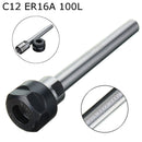 C12-ER16A-100L Straight Shank Collet Chuck Holder CNC Lather Milling Tool