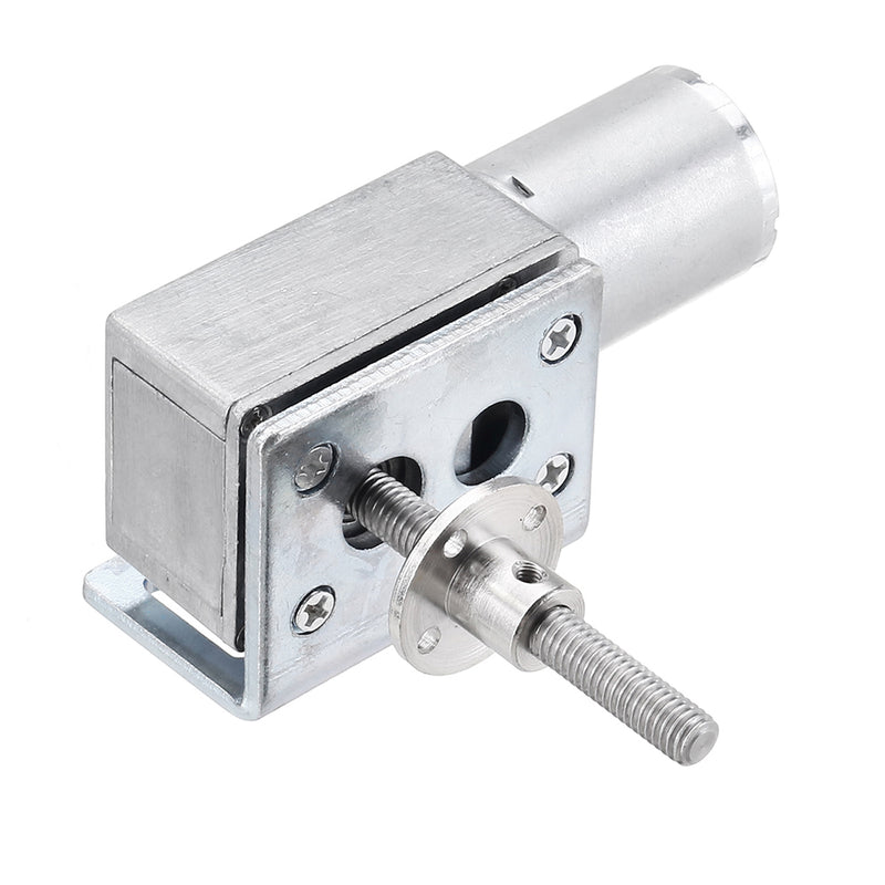 CHIHAI DC 24V 75rpm High Torque Turbo Worm Reducer Gear Motor with Bracket and Shaft Coupler