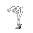 ZANLURE 15W 15LED 360 Rotatable Three Head Grow Light Outdoor Multi-functional Lights LED Work Light with Clip Base-US Plug and Switch