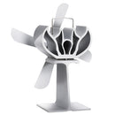4 Small Blades Heat Powered Wood Stove Fan for Log Wood Burner Fireplace Eco Fan