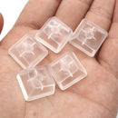 5PCs Transparent Keycap Clear All Height Red White for Mechanical Keyboard R1 R2 R3 R4