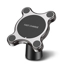 FLOVEME 2 in 1 360 Degree Rotation Magnetic Wireless Car Charger For iPhone X 8Plus Xiaom Mix2s S9