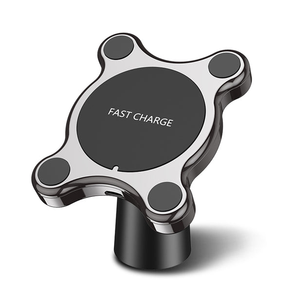 FLOVEME 2 in 1 360 Degree Rotation Magnetic Wireless Car Charger For iPhone X 8Plus Xiaom Mix2s S9