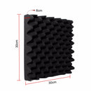 Acoustic Wedge Foam Studio Acoustical Soundproofing Sponge Black