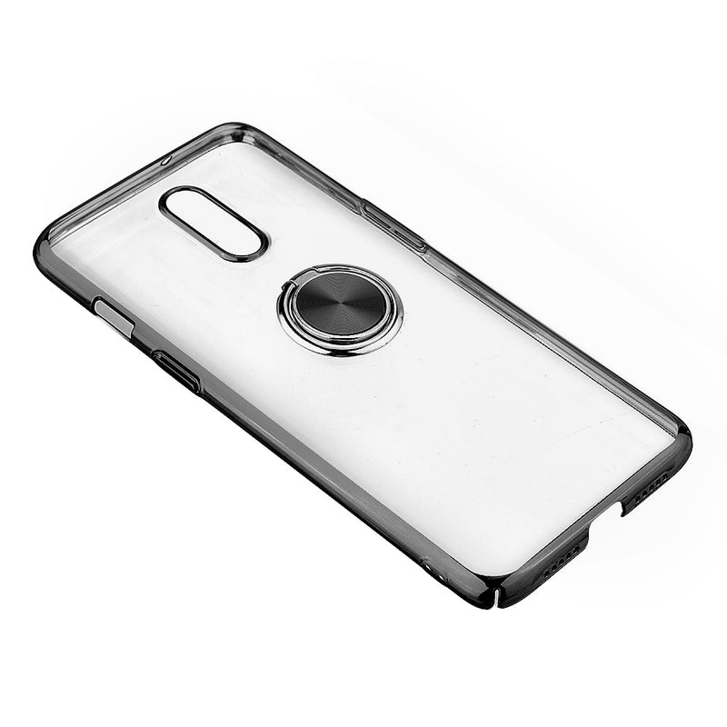 Bakeey Shockproof Plating With Ring Holder Hard PC Back Cover Protective Case for OnePlus 7