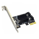 ITHOO PCE6SAT-M01 2 ports SATA3.0 SSD PCI-E Expansion Card 6Gbps IPFS Hard Disk Marvell Master for Desktop Computer