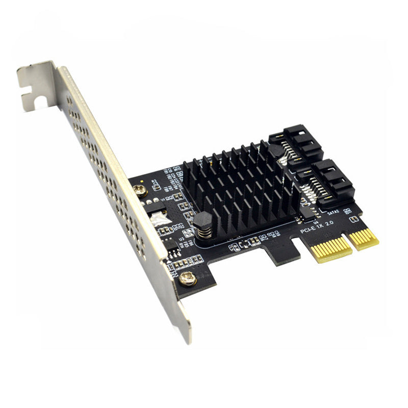 ITHOO PCE6SAT-M01 2 ports SATA3.0 SSD PCI-E Expansion Card 6Gbps IPFS Hard Disk Marvell Master for Desktop Computer