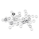 50Pcs M2/M2.5/M3/M4 Stainless Steel Flat Washer for RC Model