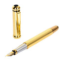 LUOSHI 765 Fountain Pen 0.7mm Gold Plated Carved Medium Nib