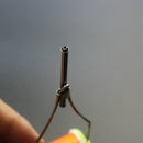 ZANLURE 01 10.5cm Stainless Steel Brass Bobbin Holder Ceramic Ring Cable Winder Fly Tying Tool