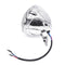 5 Inch 125mm Motorcycle H4 Headlight With Grill Chopper Bobber Cafe Racer Amber