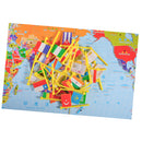 World Map Puzzle Game For Kids Toddler, World Map And National Flags Match