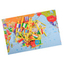 World Map Puzzle Game For Kids Toddler, World Map And National Flags Match