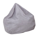 Solid Color Linen Bean Bag Cover Sofa Slipcover Gray