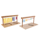 Kids Early Education Learn Material Montessori Bead Bars Mathematic Number Counting 1-20 Hanging Frame