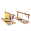 Kids Early Education Learn Material Montessori Bead Bars Mathematic Number Counting 1-20 Hanging Frame