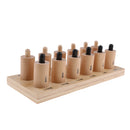 Sensorial Pressure Cylinders - Montessori Material - For Kindergarten Preschool Kids Toddlers - Pressure Experience