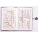 Leather Notebook With Magnetic Buckle 21x15cm 92 Sheets Grey