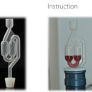 Air Lock Home Brew Wine Making Tool Beer Brewing - One Way Exhaust Check Valve