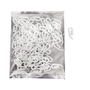 100PCS Glide Drape Curtain Hooks Glider Curtain Voile Rail Track Runner