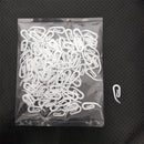 100PCS Glide Drape Curtain Hooks Glider Curtain Voile Rail Track Runner