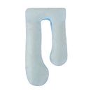 U Shape Full Body Bolster Cover Maternity Pregnancy Support Pillowcase Throw - Cooling Bamboo and ice silk Materials